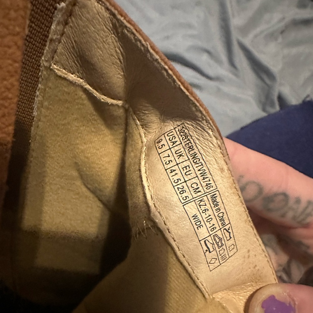 Vionic Tan Ankle Boots with Gold Zipper - Picture 2 of 10